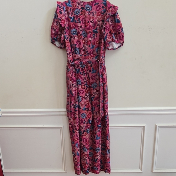 FARM Rio Vibrant Pink and Blue Floral Jumpsuit Size XL - Picture 5 of 7